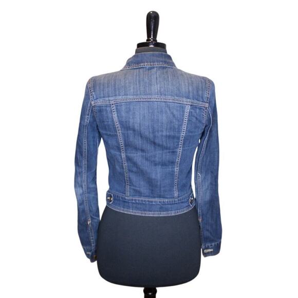 American Eagle Denim Jacket Button Front Classic Medium Wash Size S - Picture 2 of 3